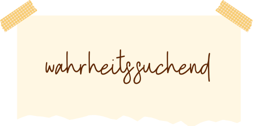 Post-It wahrheitssuchend